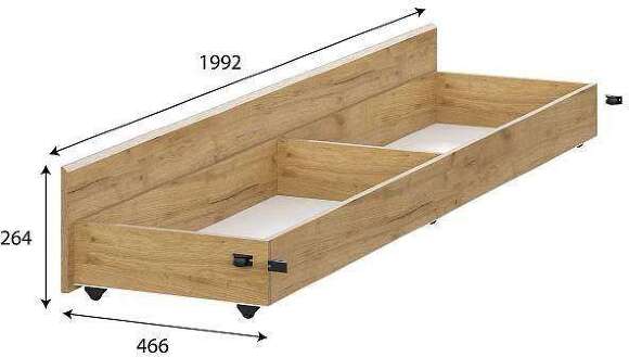 Ящик выкатной Милан (SV-Мебель) Дуб золотой Ящик выкатной Милан (SV-Мебель) Дуб золотой