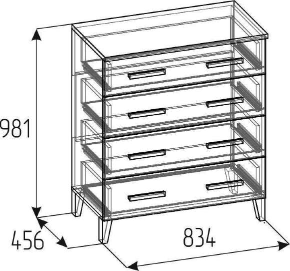 Комод Норвуд 455 Глазов-мебель Комод Норвуд 455 Глазов-мебель