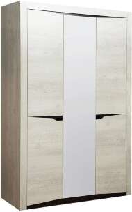 Шкаф трехдверный Лючия 33.02, Бетон пайн белый, Венге Шкаф трехдверный Лючия 33.02, Бетон пайн белый, Венге