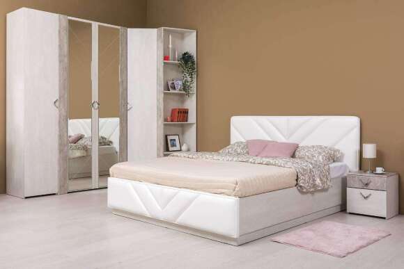 Шкаф для одежды Амели 13.133, Шулковый камень;Бетон Чикаго