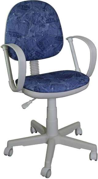 Кресло Регал-30 детский фактор белый/джинс
