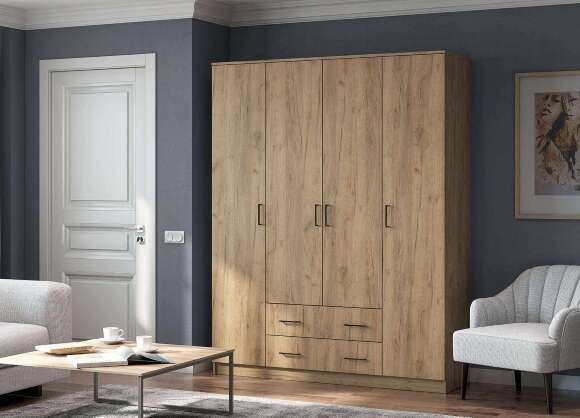 Шкаф для одежды ШК-1 (Арника) Дуб золотой