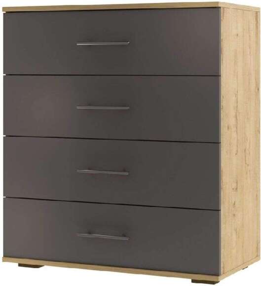 Бруно Комод широкий Дуб Вотан / Серый графит Бруно Комод широкий Дуб Вотан / Серый графит