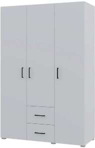 Шкаф трехдверный с ящиками Victor, белый Шкаф трехдверный с ящиками Victor, белый