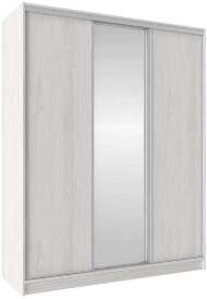 Шкаф-купе трехдверный с зеркалом 1800 Домашний Ясень Анкор светлый