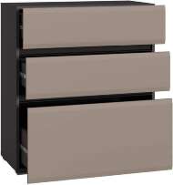 Комод Сидней 16.231.03, Антрацит, Веллюто Капучино