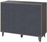 Комод Катрин-13, Графит, Гранит лофт