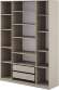 Шкаф распашной с наполнением (13 полок + 2 ящика) ШК 5 (1600), Меланж
