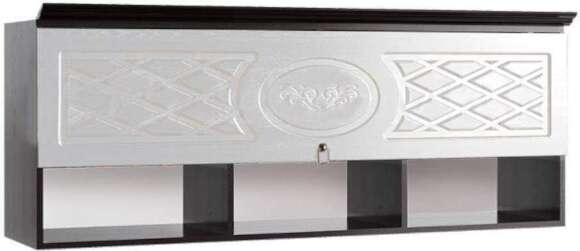 Полка Престиж жемчуг / венге