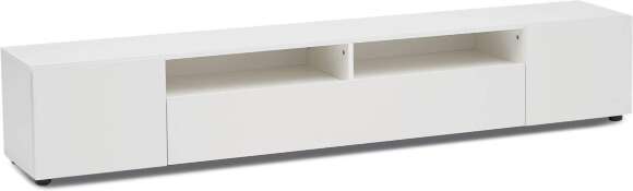 Тумба для ТВ Грейс белая текстурная