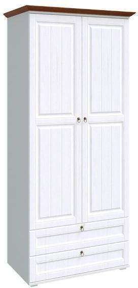Шкаф двухстворчатый Валенсия белый