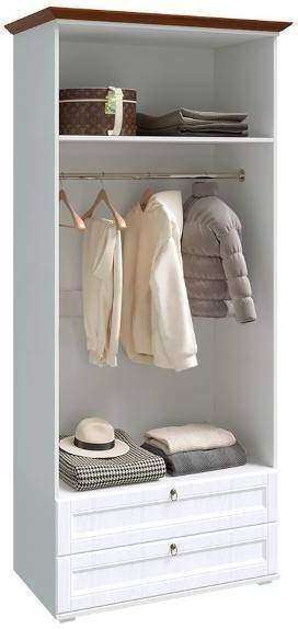 Шкаф двухстворчатый Валенсия белый