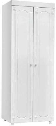 Шкаф 2-х дверный (гл.410) Афина АФ-42 белое дерево