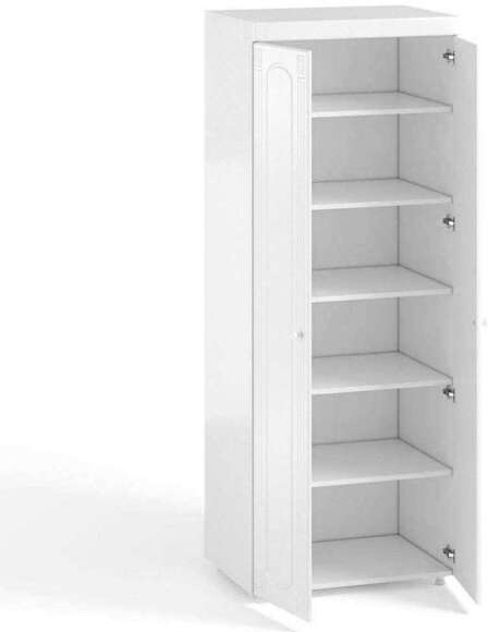 Шкаф 2-х дверный (гл.410) Афина АФ-42 белое дерево