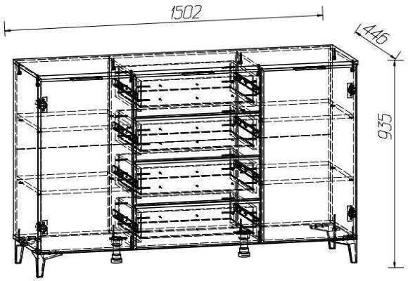 Комод-тумба Тоскана (MLK)