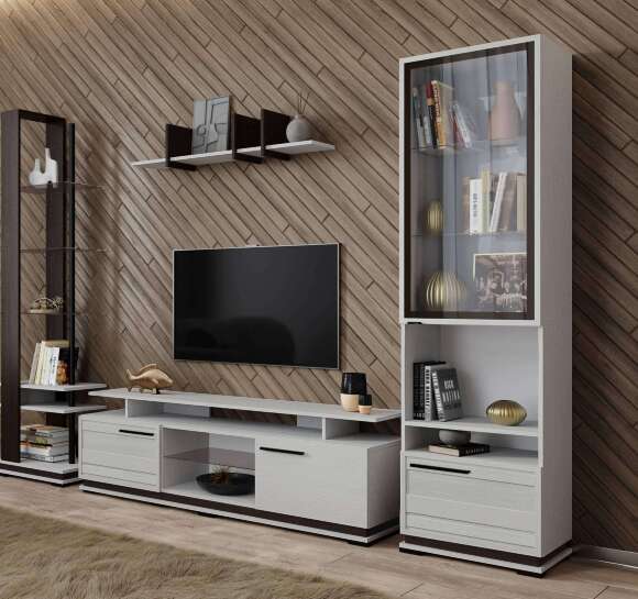 Навесная полка Модена МН-1 (Домани) Ясень Анкор светлый Навесная полка Модена МН-1 (Домани) Ясень Анкор светлый