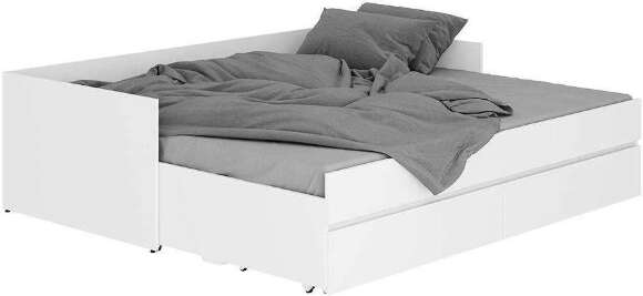 Кровать-трансформер с матрасом-трансформером Симпл КР-51, белый