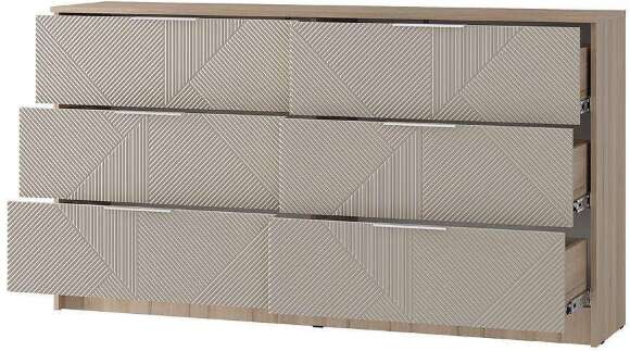 Двойной комод Эмилия КМ-04 (БТС) Дуб смоки/Айриш Двойной комод Эмилия КМ-04 (БТС) Дуб смоки/Айриш