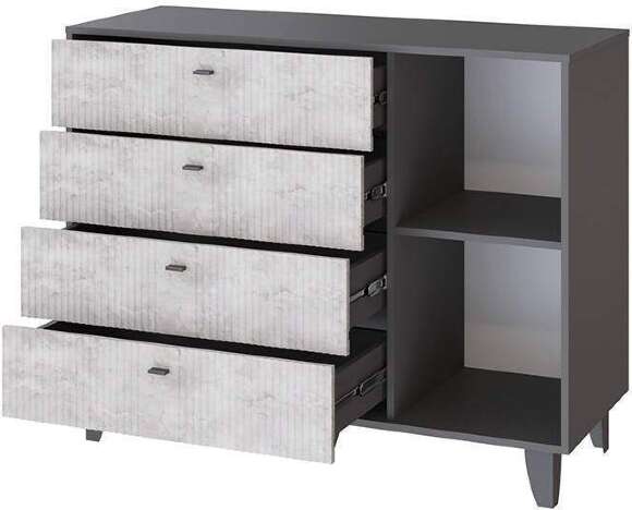 Комод Катрин-13, Графит, Мальта Комод Катрин-13, Графит, Мальта