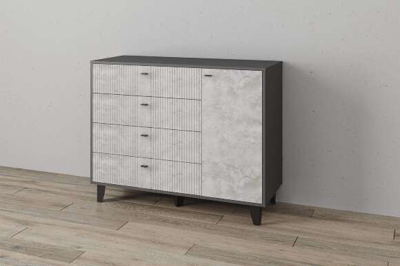 Комод Катрин-13, Графит, Мальта Комод Катрин-13, Графит, Мальта