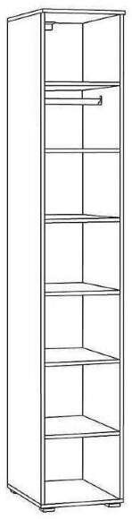 Остин Шкаф-пенал 13.225 Белый шагрень/Дуб Вотан Остин Шкаф-пенал 13.225 Белый шагрень/Дуб Вотан