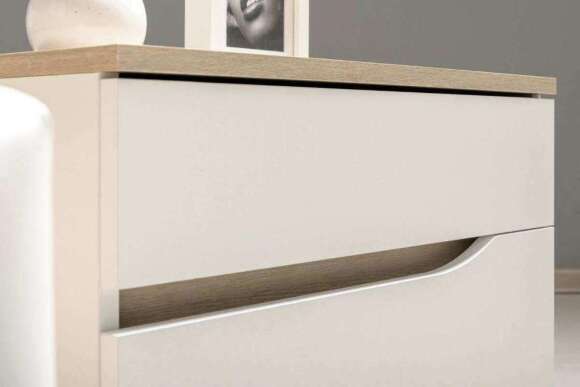 Спальня Муссон Белый/Дуб Эндгрейн