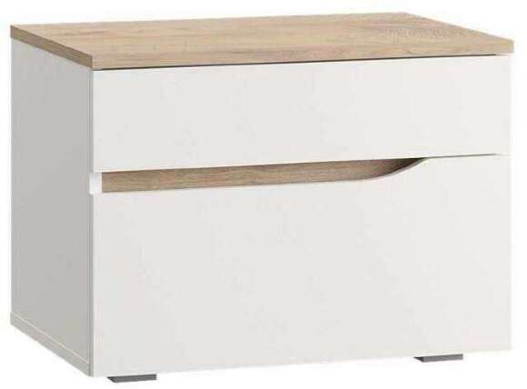 Спальня Муссон Белый/Дуб Эндгрейн