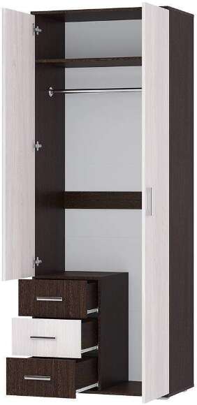 Гостиная модульная Белла, венге/ясень белый. Комплект 1