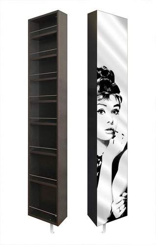 Поворотный шкаф Shelf.On Лупо Шелф Арт с рисунком на зеркале Одри art.5490