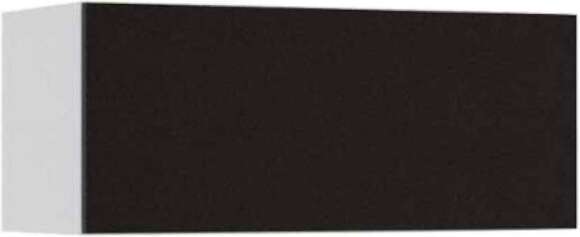 Полка Флорис черный глянец / белый