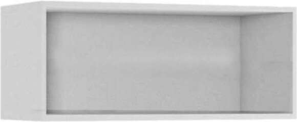 Полка Флорис черный глянец / белый