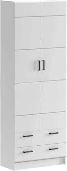 Шкаф двухстворчатый Вега NEW белый глянец / белый