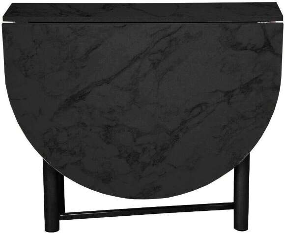 Стол обеденный 42.41 Октава Черный мрамор/металл черный
