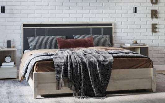 Кровать 160х200 с основанием из дерева Nature 307 (Глазов) Гаскон пайн