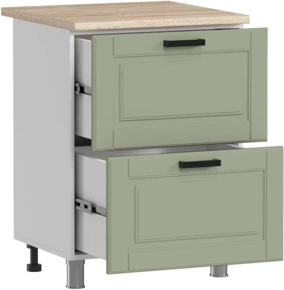 МК Аленушка Н2Я 600 Астра Фисташка,скоба черный (со столешницей)