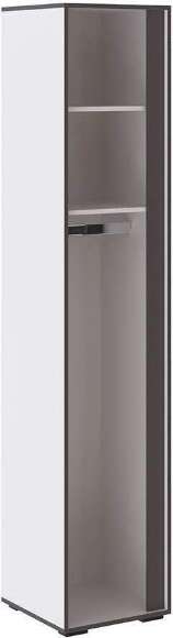 Пенал закрытый Асцелла, Белый, Графит серый