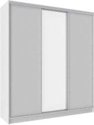 Шкаф-купе трехдверный с зеркалом 2000 Домашний Белый