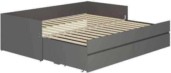 Кровать-трансформер с матрасом-трансформером Симпл КР-51, графит