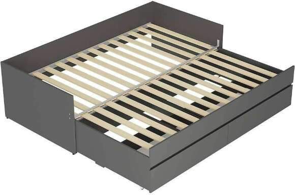 Кровать-трансформер с матрасом-трансформером Симпл КР-51, графит