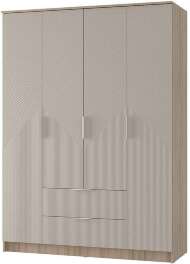 Шкаф 4-створчатый Эмилия ШК-11 (БТС) Дуб смоки/Айриш