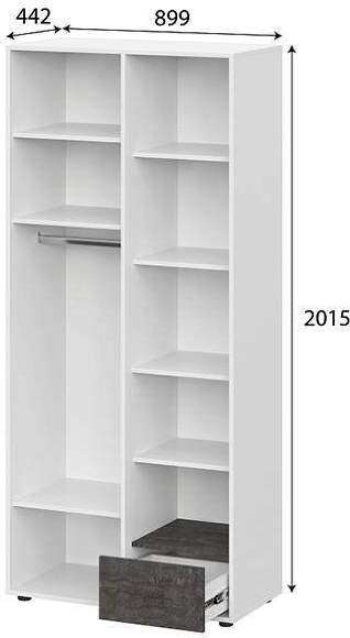 Шкаф 2-створчатый Анри