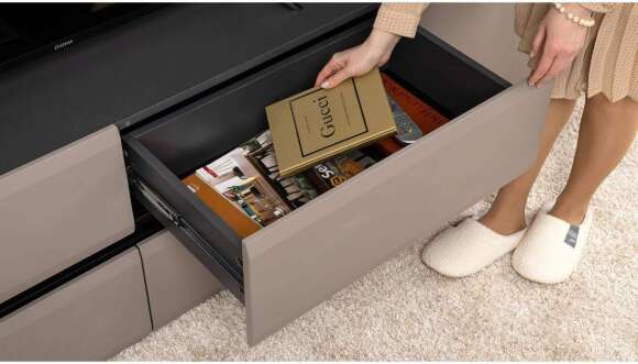 Сидней Тумба под ТВ 13.63 Антрацит 0164, Антрацит 0164, Веллюто Капучино