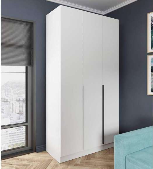 Распашной шкаф Мадрид 1,2, Белый Распашной шкаф Мадрид 1,2, Белый