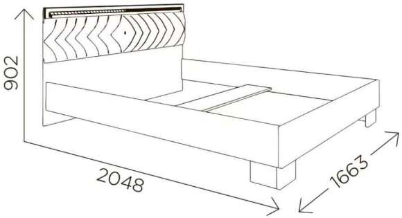 Кровать без основания Гертруда М8 160х200
