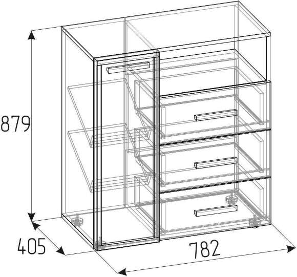 Тумба для обуви Nature 89 Глазов-мебель