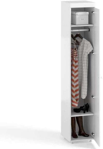 Шкаф-пенал 1дв. (гл.560) Монако МН-33 белое дерево