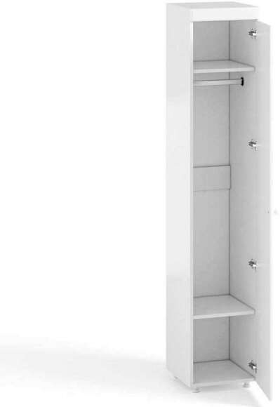 Шкаф-пенал 1дв. (гл.560) Монако МН-33 белое дерево