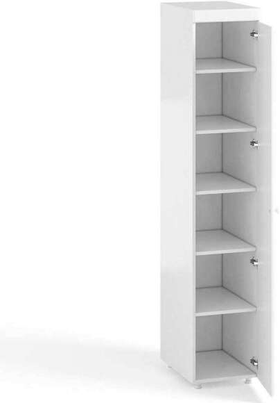 Шкаф-пенал 1дв. (гл.560) Монако МН-33 белое дерево