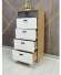 Комод высокий Адель 500-5Я, дуб вотан/белый гладкий