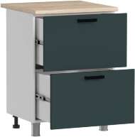 МК Аленушка Н2Я 600 Лаванда Изумруд, скоба черный (со столешницей)